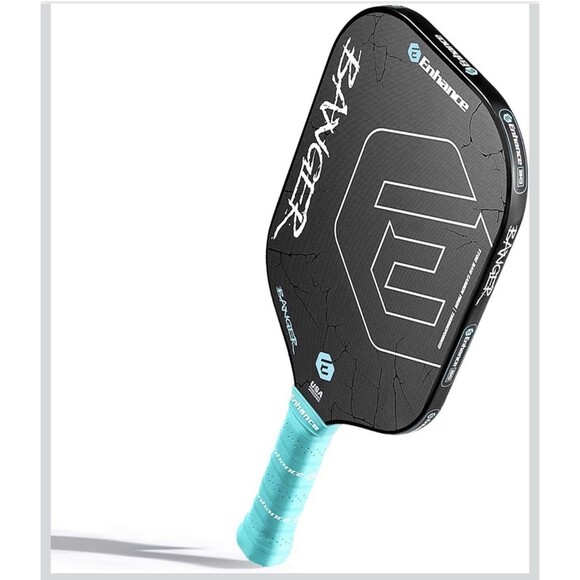 Enhance Banger Pickleball Paddle New Carbon Fiber Racket w Foam Handle Blue